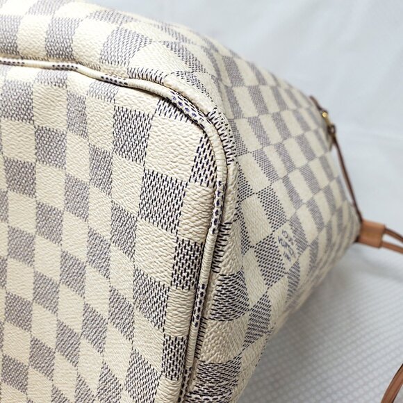 Louis Vuitton Neverfull GM Tote Bag In Damier Azur Canvas w/ Entrupy COA - Picture 14 of 16